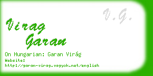 virag garan business card